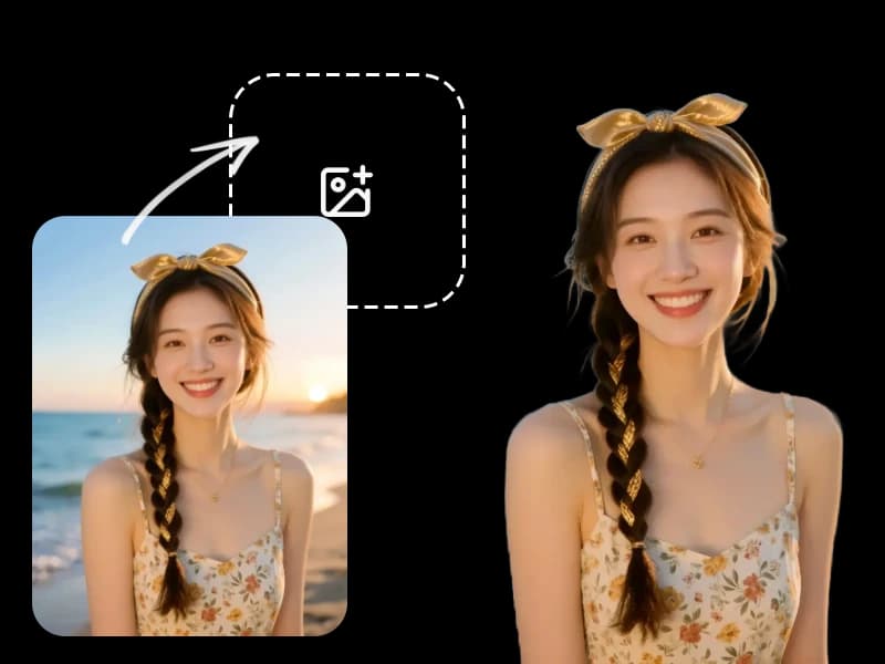 Step-by-step guide showing remove background usage